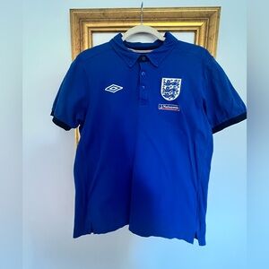 Umbro England Soccer/Football Blue Polo from 2010.